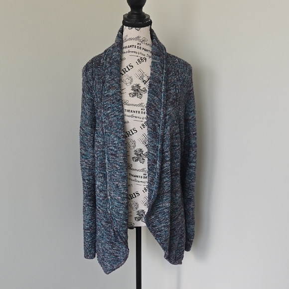 Christopher & Banks Blue Knit Cardigan - Picture 1 of 6